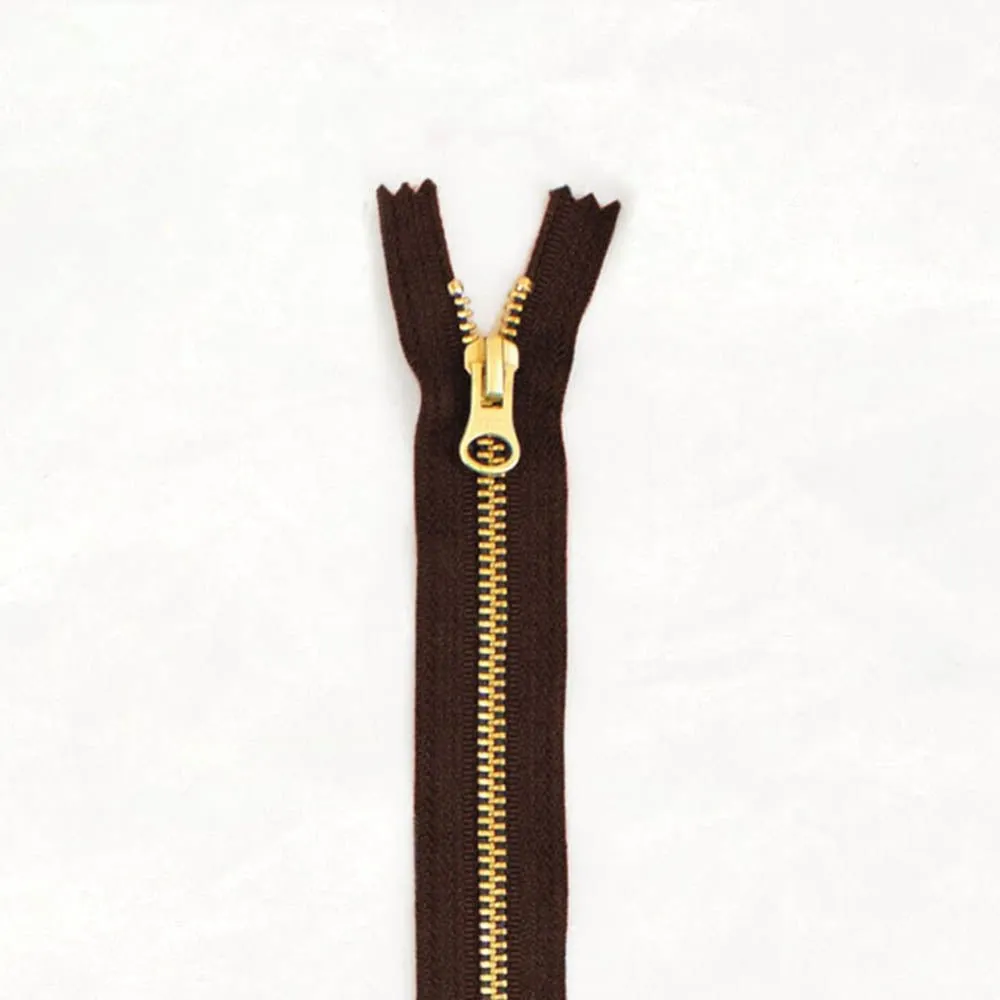 14" Brass Zippers - Wholesale