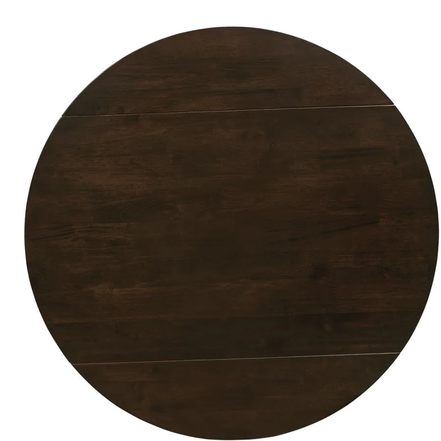 3-piece Dining Set with Drop Leaf Cappuccino and Tan