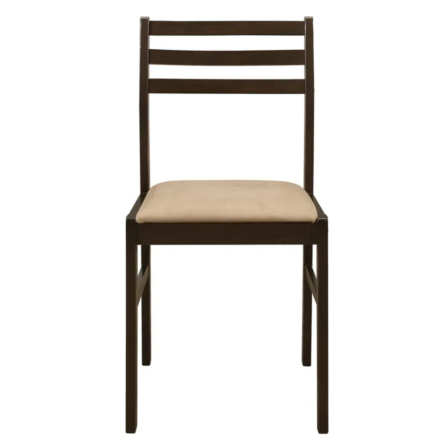 3-piece Dining Set with Drop Leaf Cappuccino and Tan