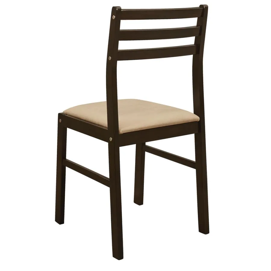 3-piece Dining Set with Drop Leaf Cappuccino and Tan