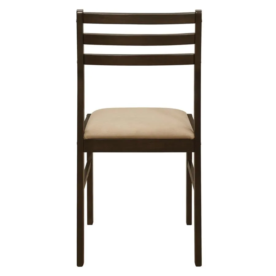 3-piece Dining Set with Drop Leaf Cappuccino and Tan