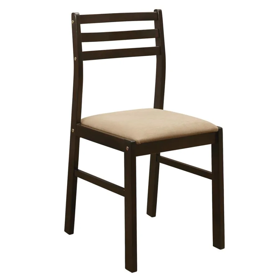 3-piece Dining Set with Drop Leaf Cappuccino and Tan