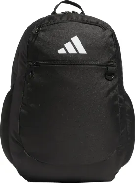 adidas Striker Team Sports Backpack Durable Athletic Gym Laptop Bag, Black/3.0 (36L), One Size