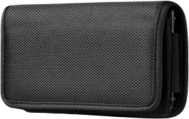 Belt Clip Holster for Crosscall Action-X3 / Core-X3 / Trekker-M1, Caterpillar CAT S60 / S41 / S52 / S61, Konka SP9 Universal Canvas Phone Holder Pouch Case with Belt Clip Loops