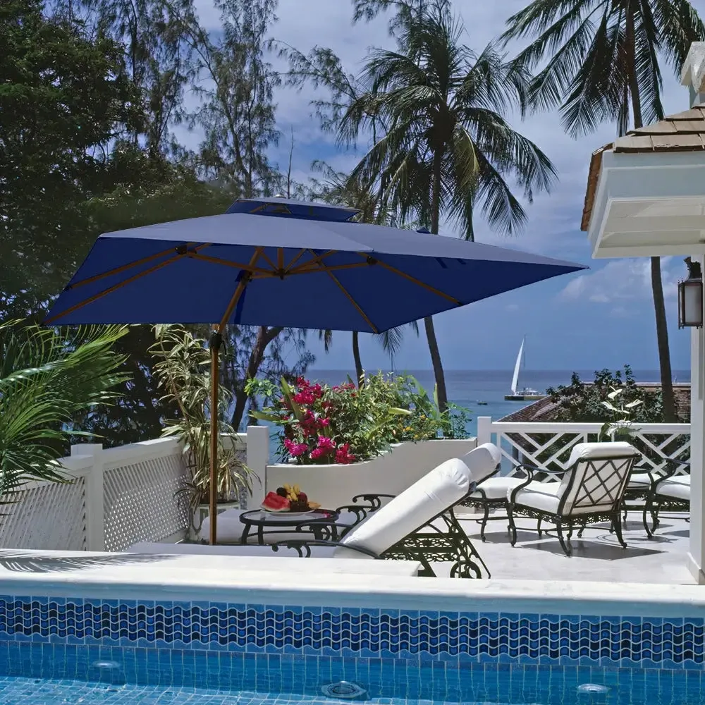 Cantilever Umbrella Wood Grain- Square