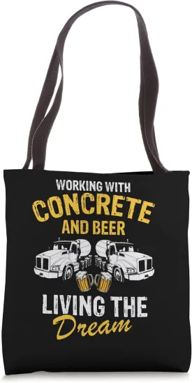 Concrete Finisher Design for Construction Cement Worker Tote Bag