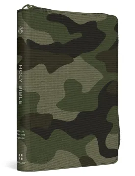 ESV Compact Bible (Canvas with Zipper, Camo Design): Holy Bible, English Standard Version Paperback  .zip, April 30, 2021
