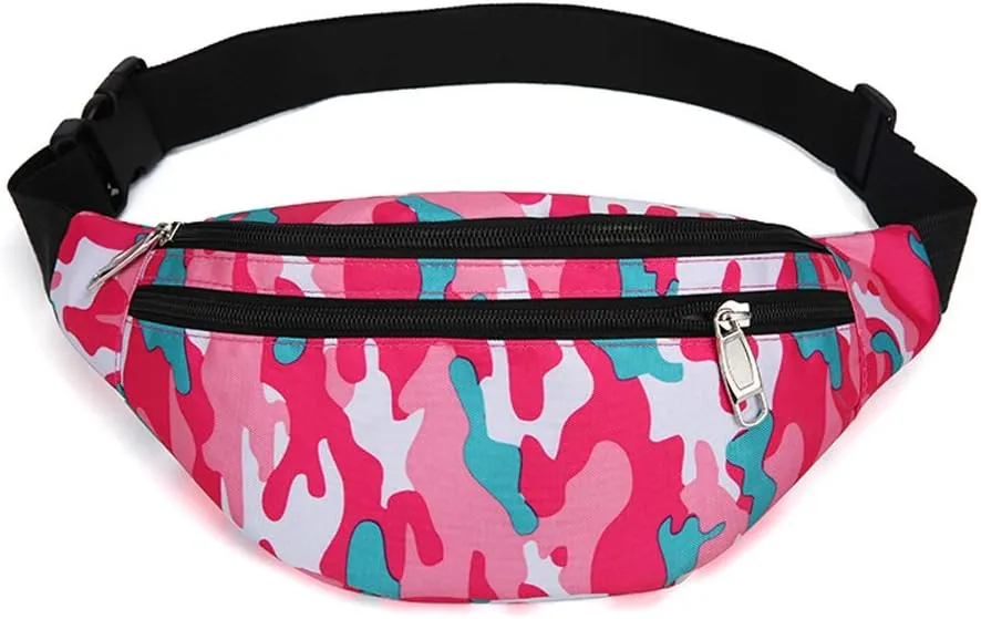 Fanny Packs for Women Men, Fashion Waist Pack Crossbody Bags Belt Bag with Adjustable Strap for Running Hiking Travel.