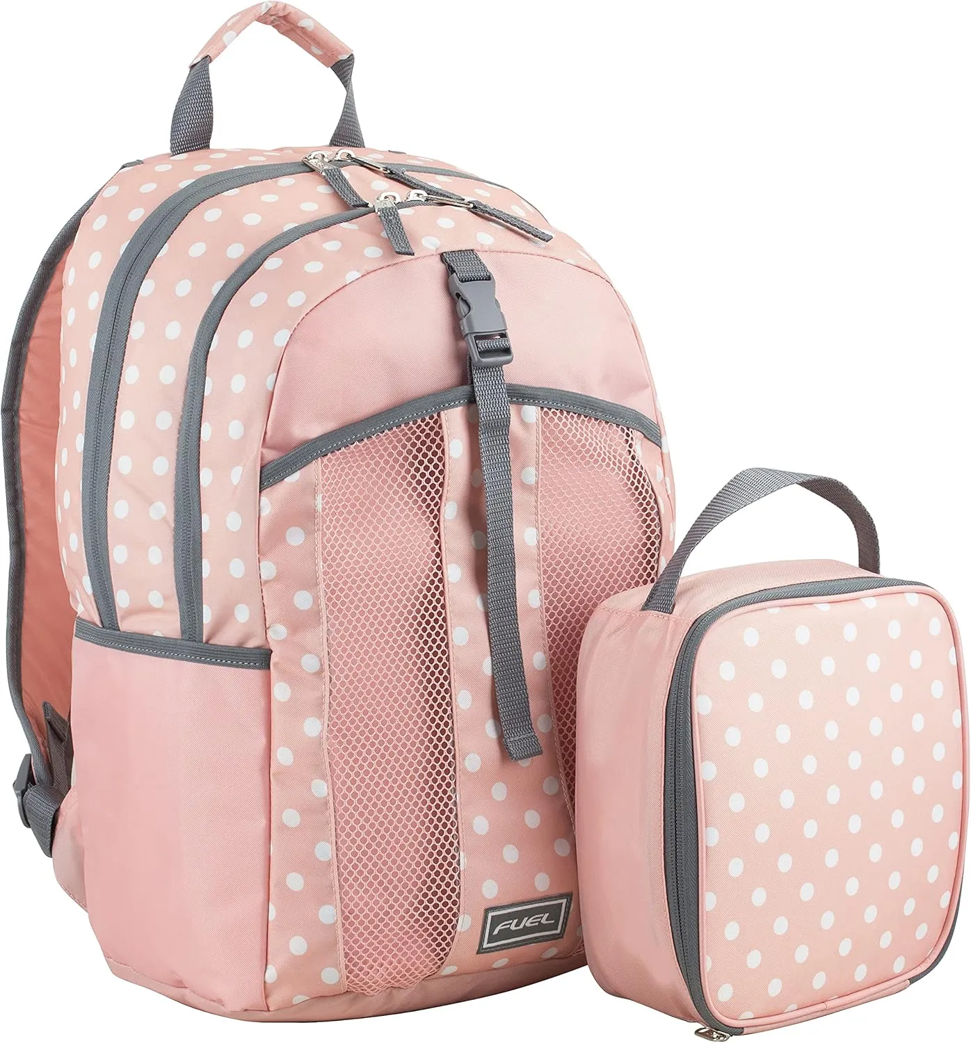 FUEL Lunch Backpack Teens Student Water Resistant Lunch Bookbag Bag Soft Reusable Insulated Cooler Lunch Box Set Travel Office Lunch Bag, Purple Lavender Flowers