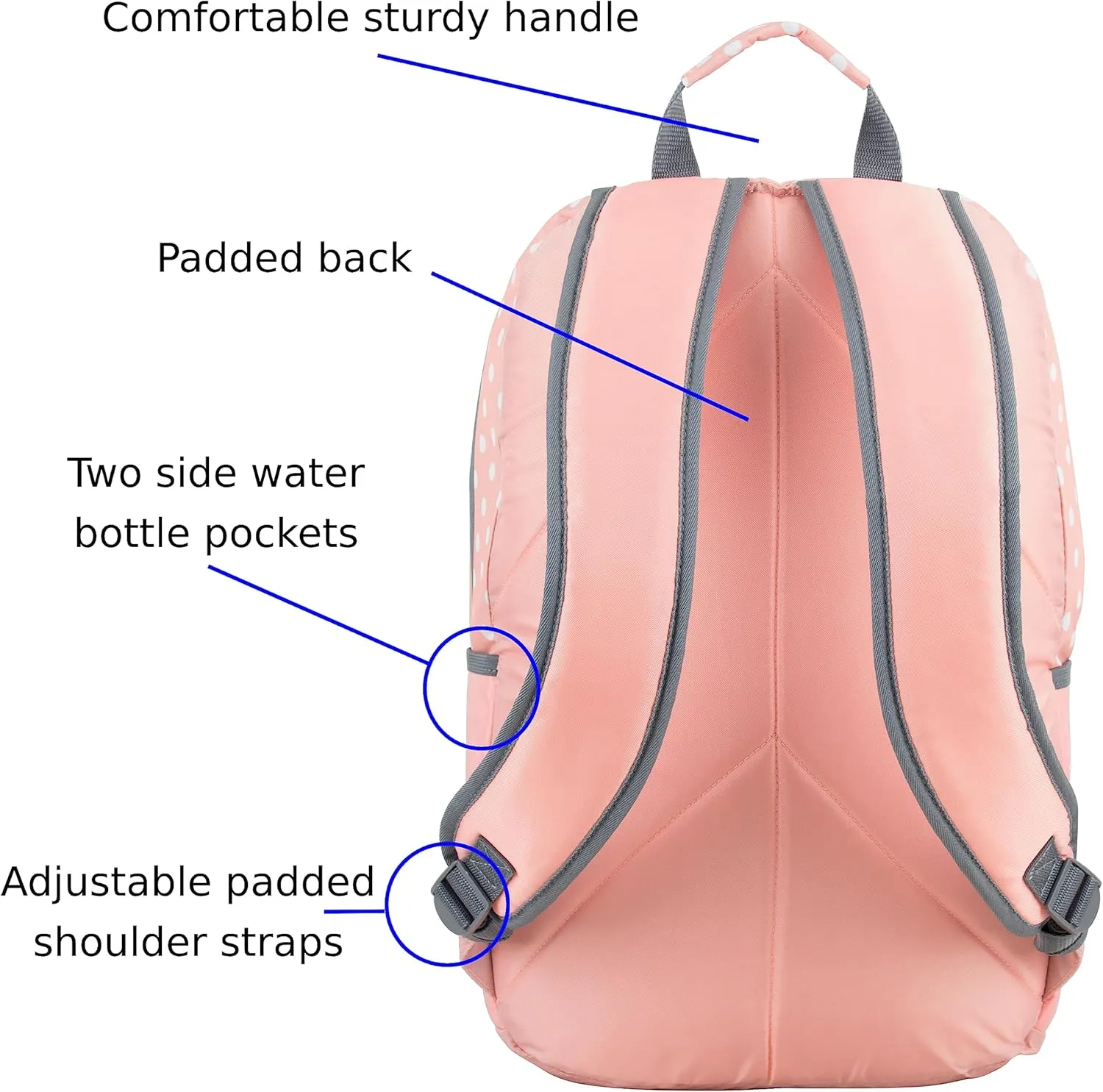 FUEL Lunch Backpack Teens Student Water Resistant Lunch Bookbag Bag Soft Reusable Insulated Cooler Lunch Box Set Travel Office Lunch Bag, Purple Lavender Flowers