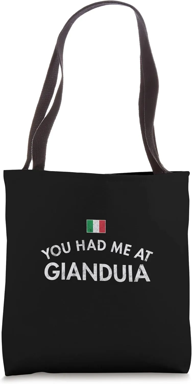 Gianduia Ice Cream Shavings Chocolate Dairy Soft Serve Cone Tote Bag