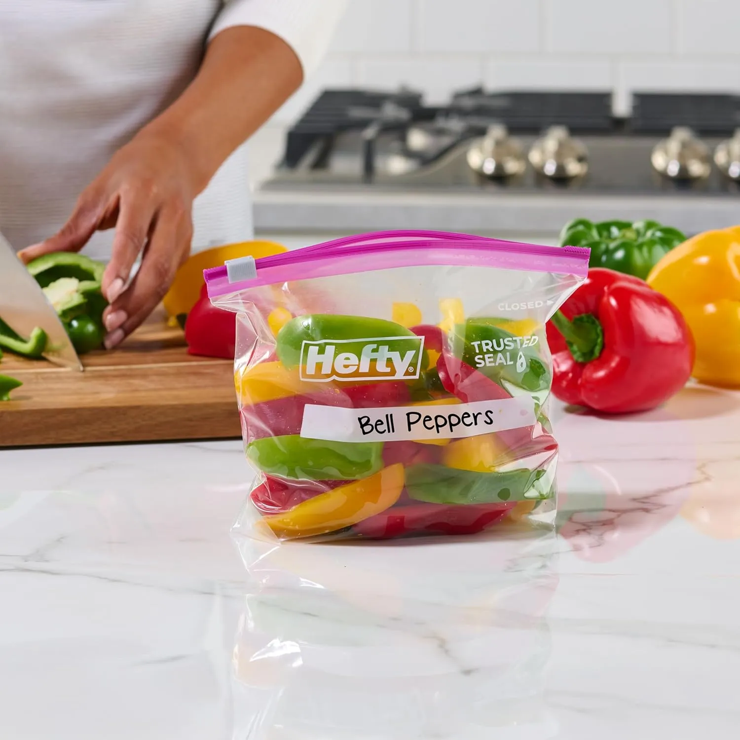 Hefty Slider Storage Bags, Quart Size, 78 Count