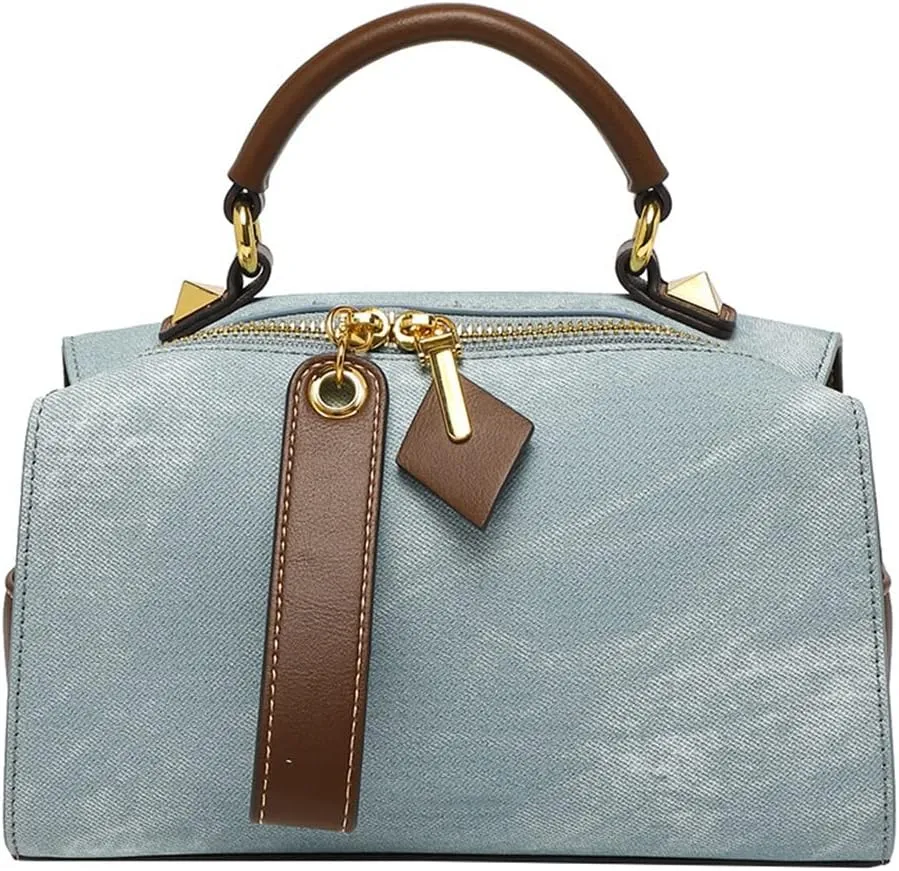 Large Capacity Boston Pillow Bag Women's Cross-Body Soft Leather Handbag Commuter Texture Single Shoulder Bag