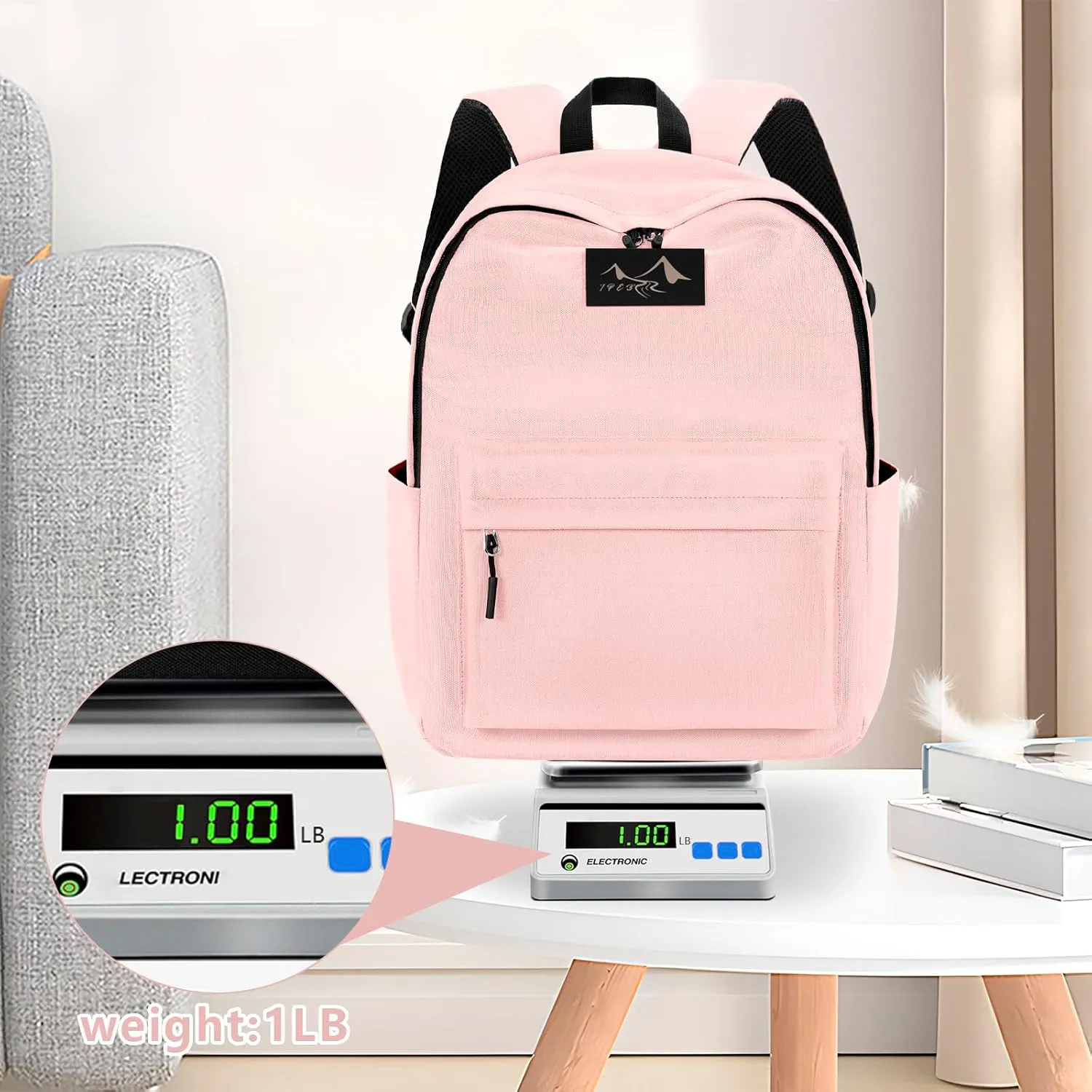 Lightweight Children School Backpack W11.9 xD5.6 xH15.8 Daily Use Backpack Book Bag for Kids
