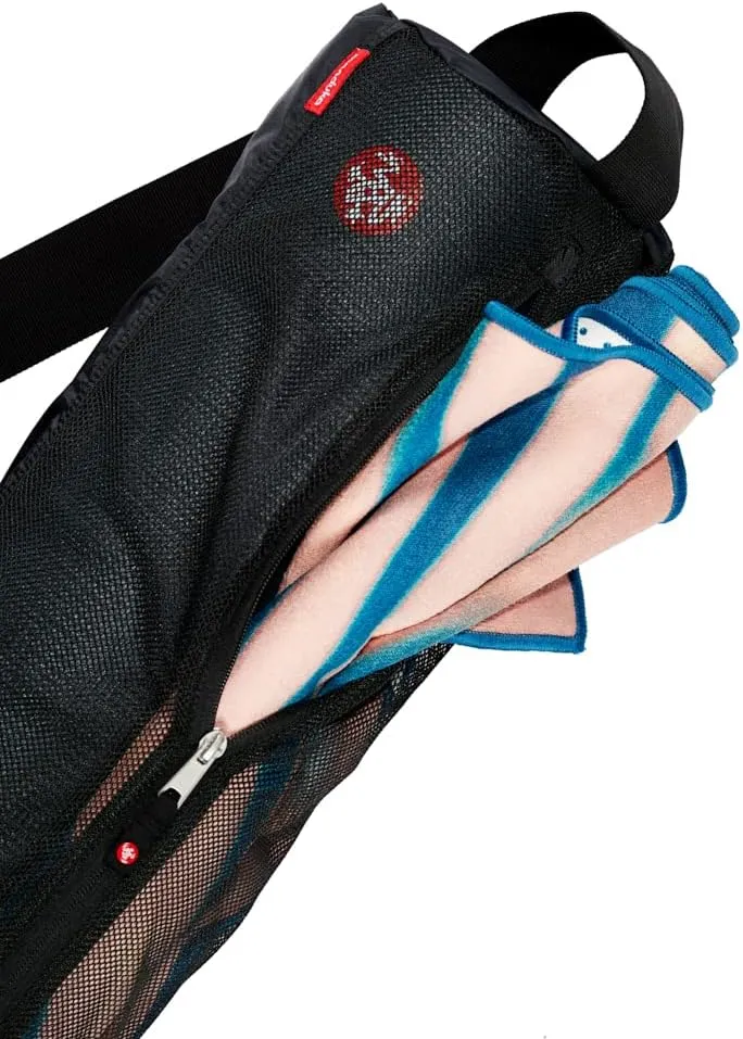 Manduka Breathe Easy Full Zip Yoga Mat Carrier Bag  With Pocket, Adjustable Strap, Suitable for Most Yoga Mats