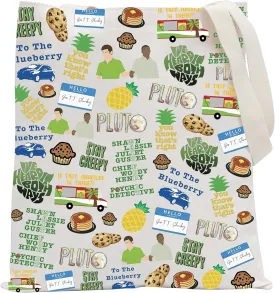 POFULL TV Show Merchandise Pineapple TV Show Fans Tote Bag (PSY Tote Bag)
