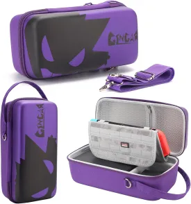 Portable Carrying Case Compatible with Nintendo Switch/Switch OLED - Built-in Stand and Removable Shoulder Strap Design Fit Switch Console, AC Charger Adapter, Switch Dock/Pro Controller Accessories