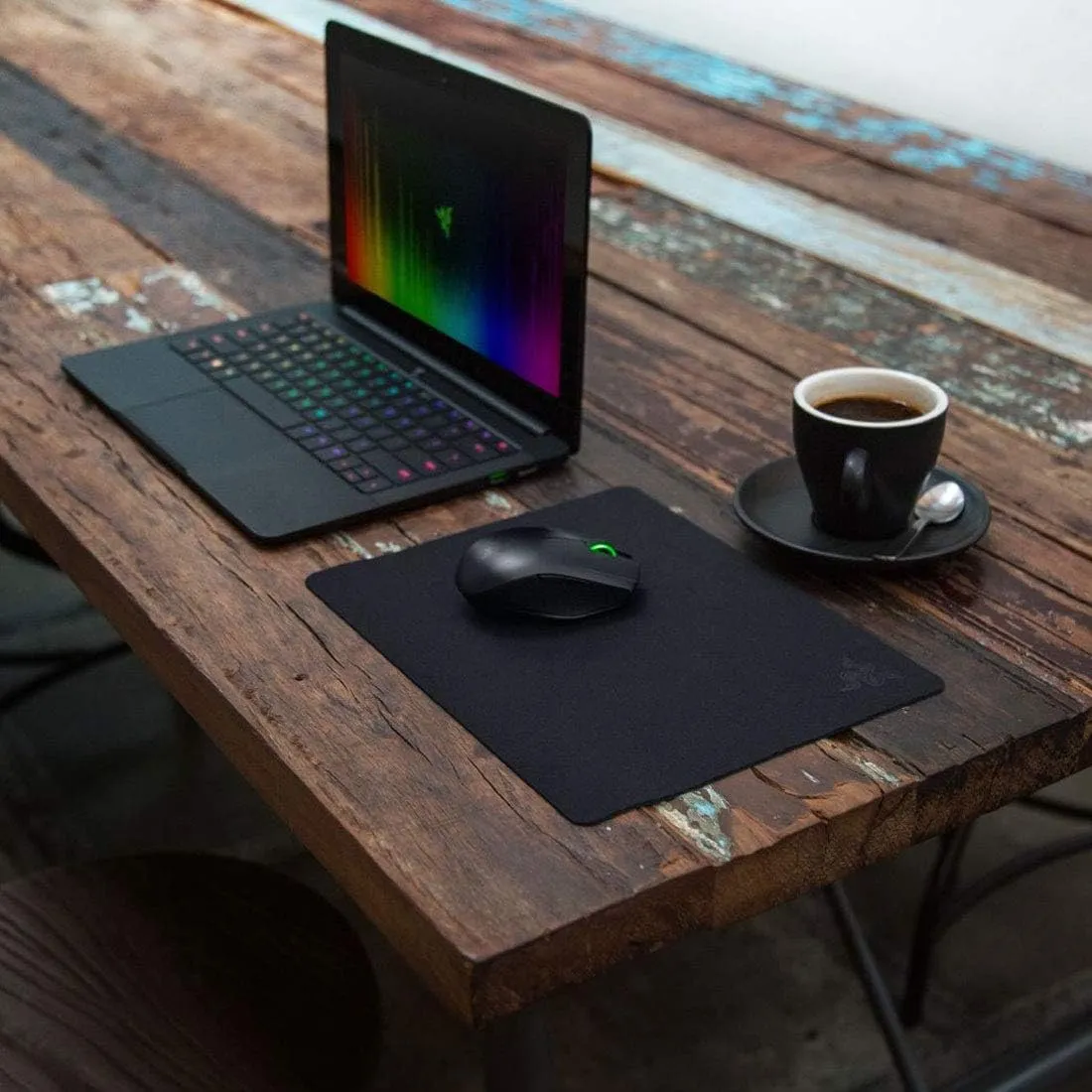 Razer Goliathus Speed (Small) Gaming Mousepad: Smooth Gaming Mat - Anti-Slip Rubber Base - Portable Cloth Design - Anti-Fraying Stitched Frame - Stealth