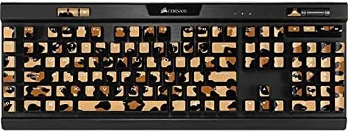 Skinit Decal Skin Compatible with K95 RGB Platinum Mechanical Gaming Keyboard - Skinit Originally Designed Leopard Spots Design
