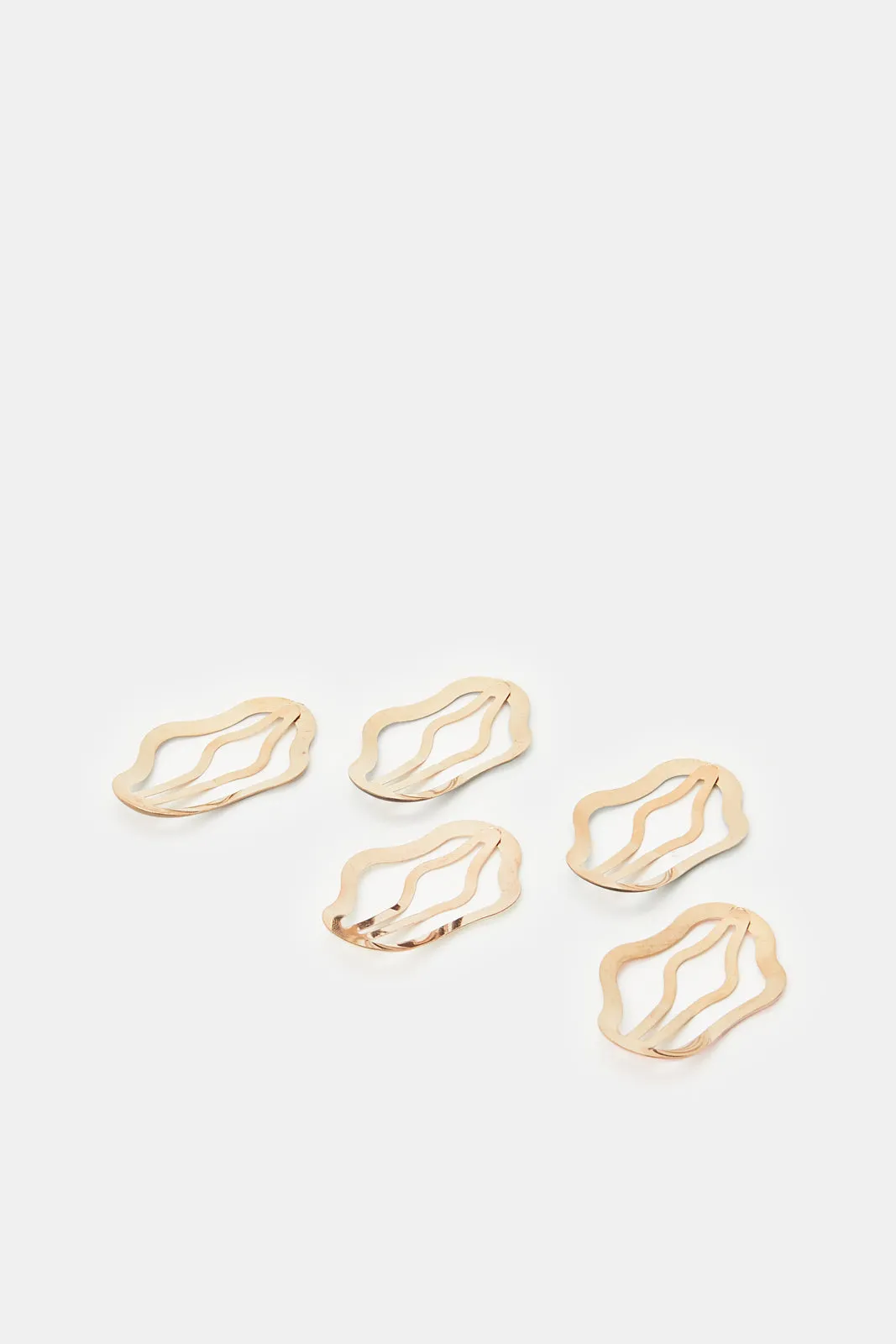 Women Assorted Embellished Hair Clips Set (5 Piece)