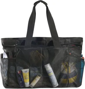 XX-Large Mesh Duffle Bag for Beach Pool Cruise Family Swimming Equipment with Zipper and Pockets/Sandproof/Extra Big Capacity