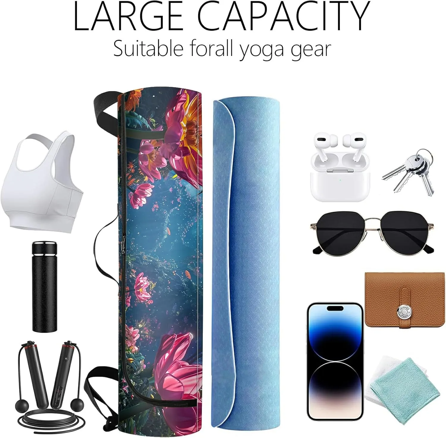 Yoga Mat Bag for Women Men